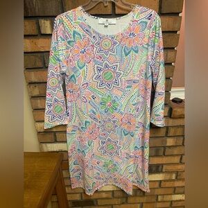 Jeanne-Pierreklifa Colorful Floral Women's Dress